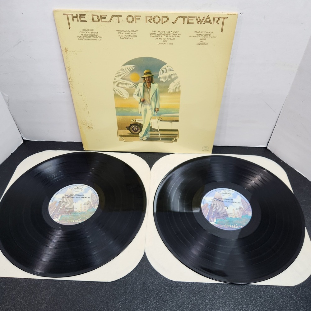 Rod Stewart The Best of Rod Stewart 2 LP Vinyl Record Mercury SRM-2-7507 1976
